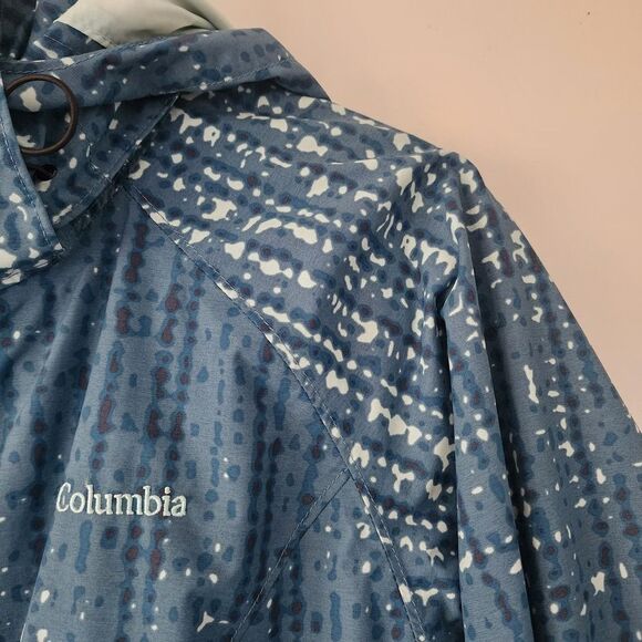 Columbia Blue Bugaboo Interchange Water Resistant Hooded Zip Front Jacket size M - Picture 2 of 13